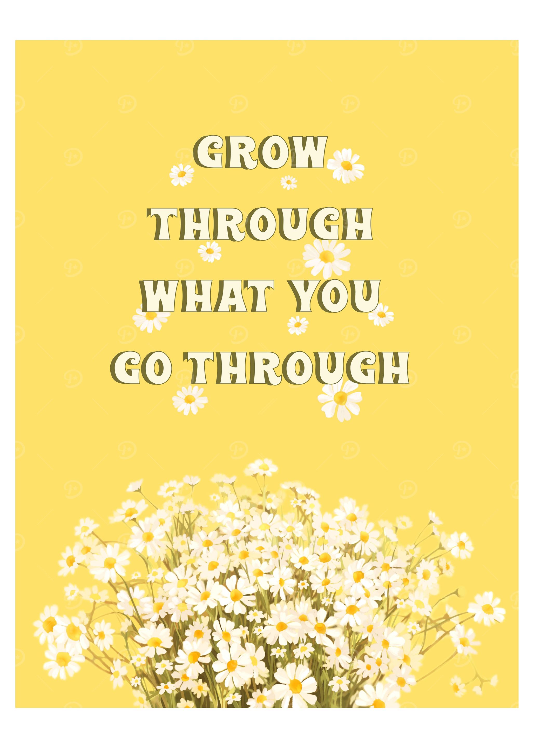 Yellow Flower Text