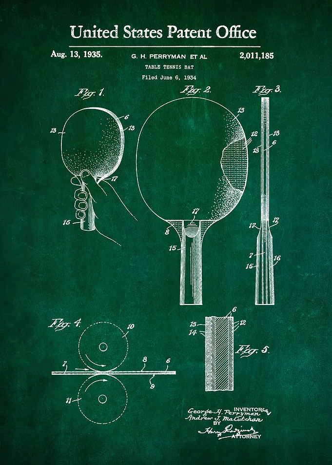 53 ing Pong Paddle Patent