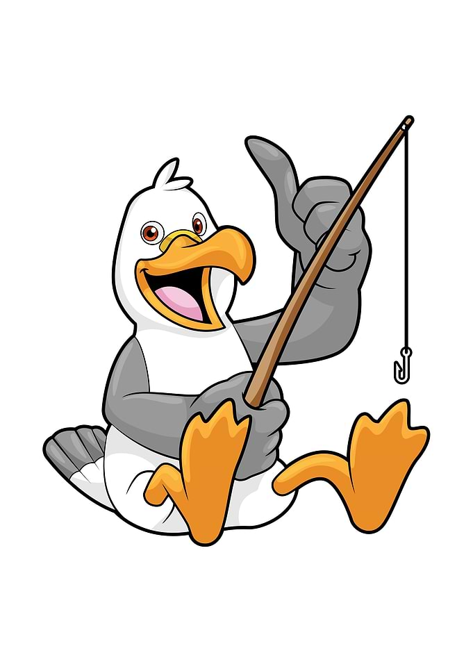 Seagull Fishing