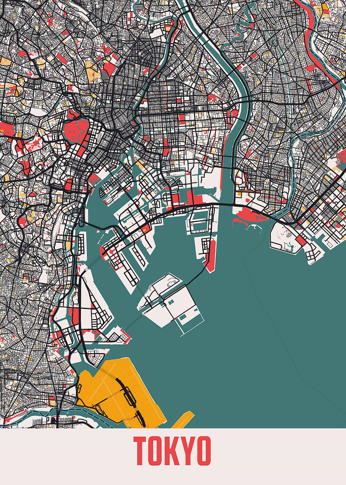 Tokyo City Map Japan