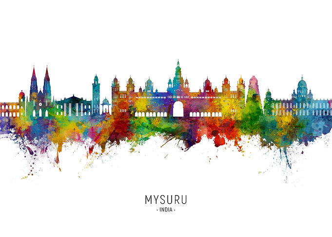 Mysuru Skyline India