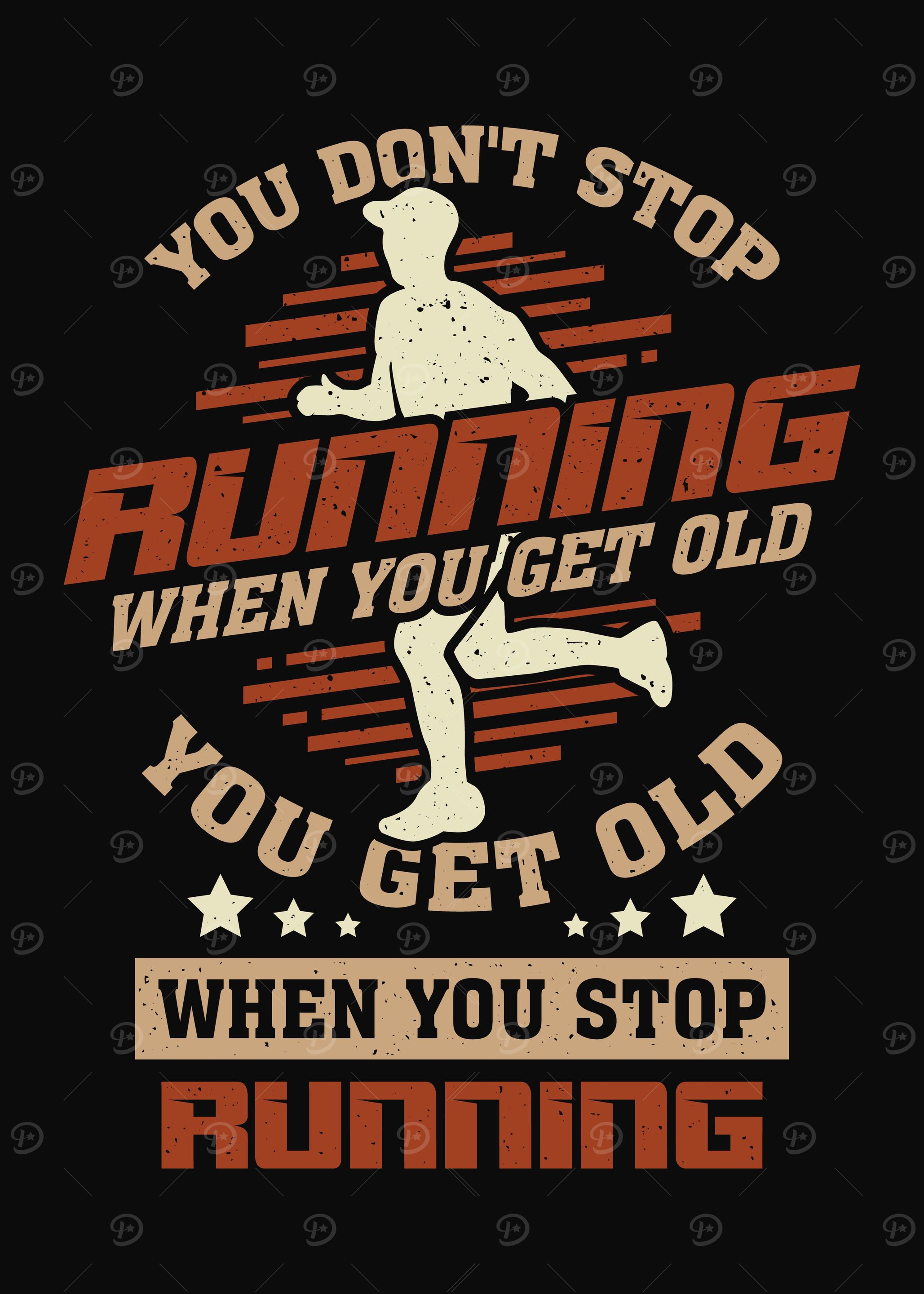 Old Man Woman Running