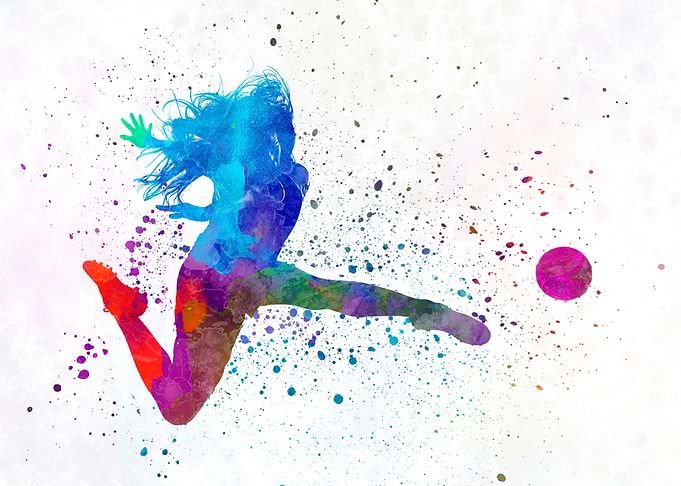 Woman soccer player