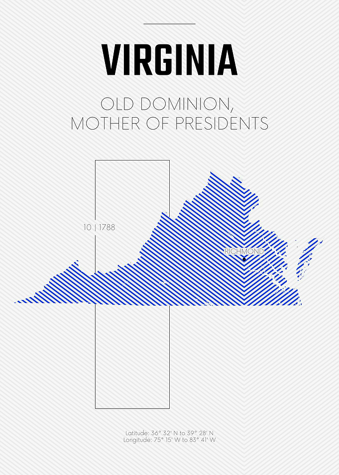Virginia USA map
