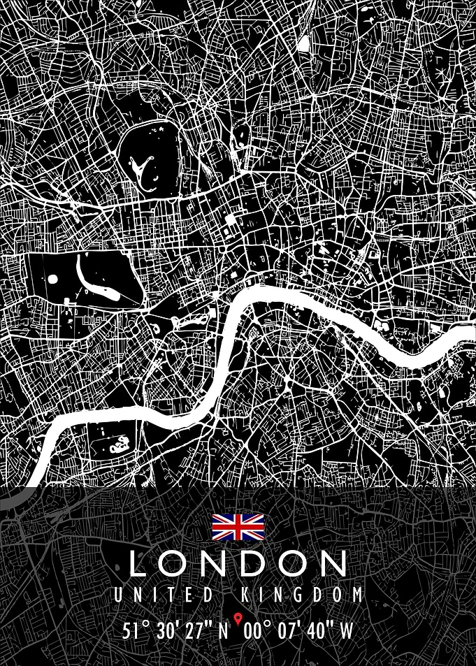 LONDON MAP UNITED KINGDOM