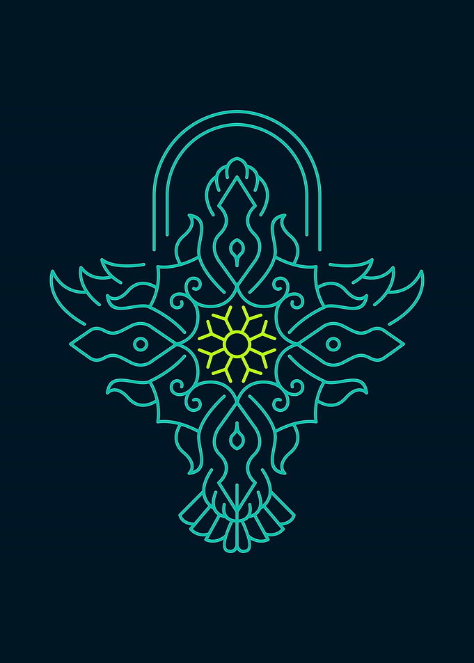 Bird Symmetry Ornament