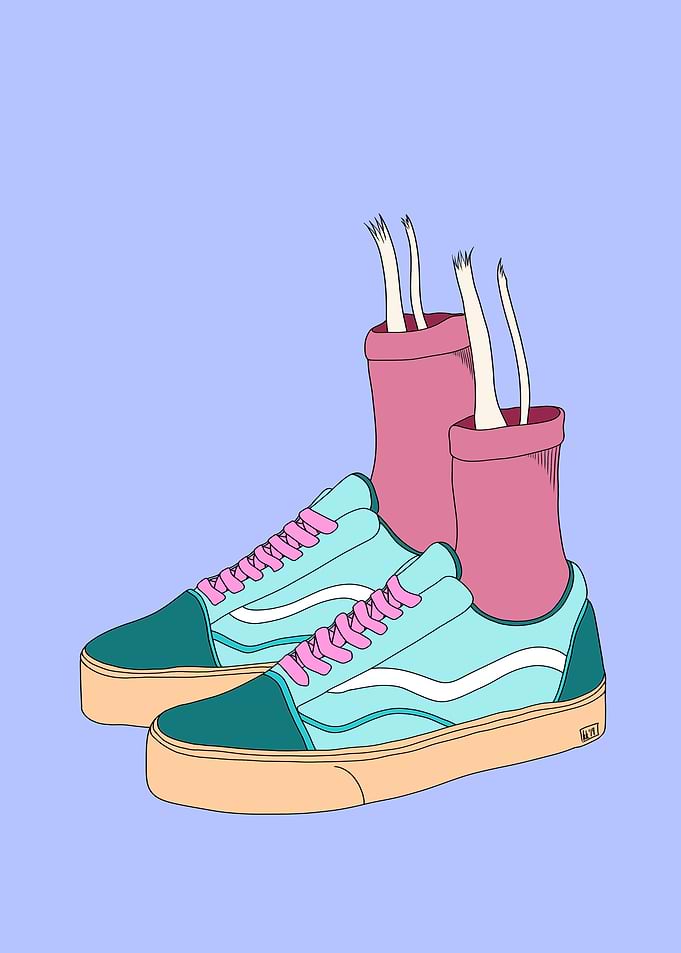 Skateboard Shoe Art