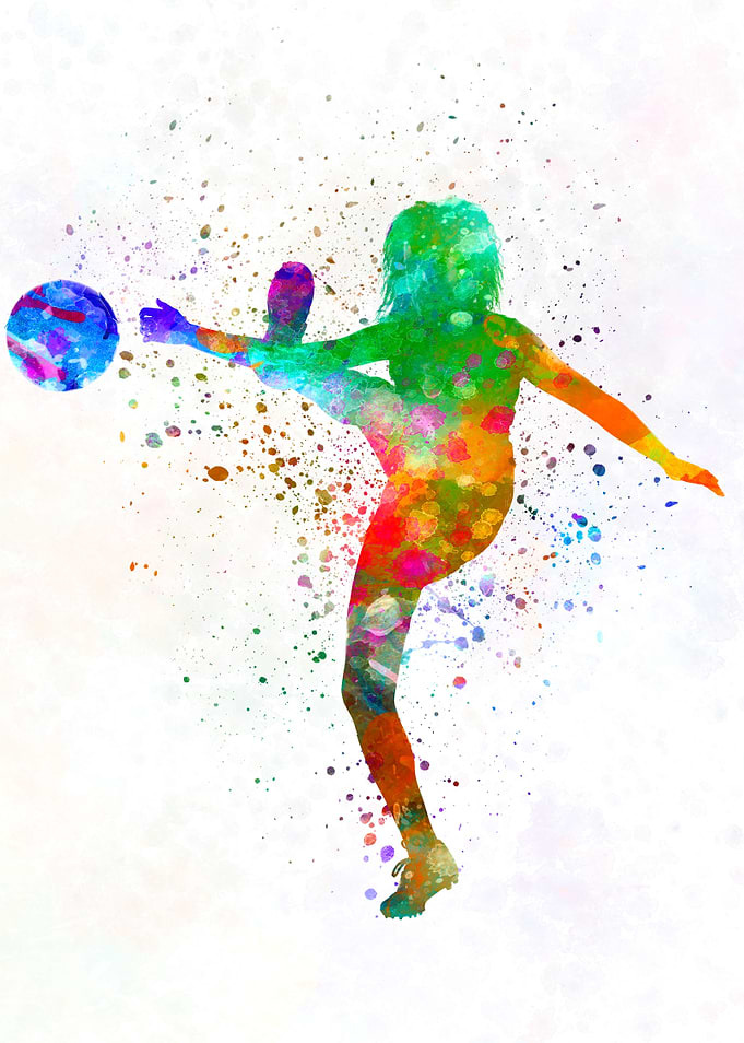 Woman soccer player