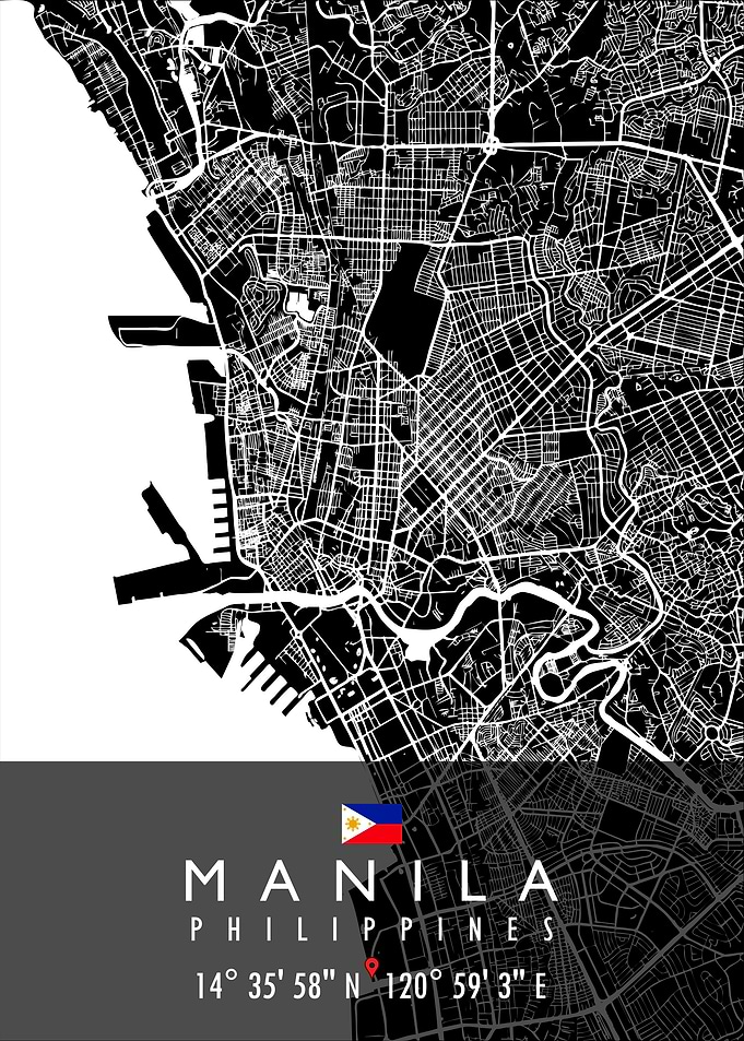 MANILA MAP PHILIPPINES