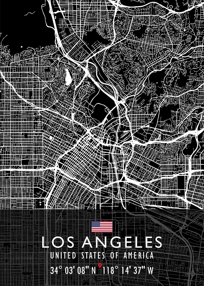 LOS ANGELES MAP USA