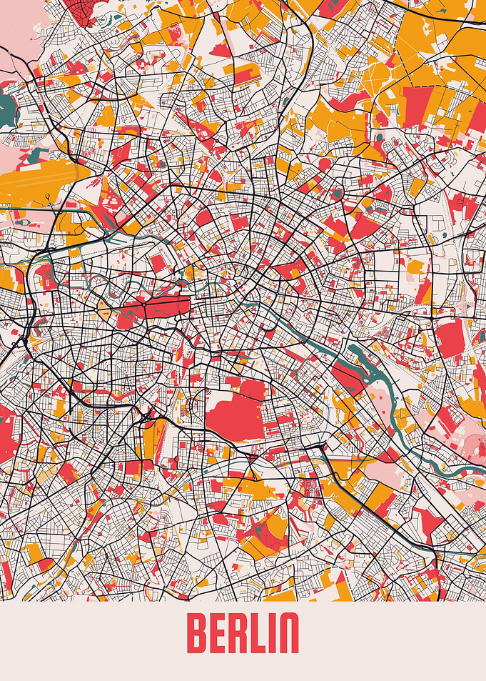 Berlin City Map Germany