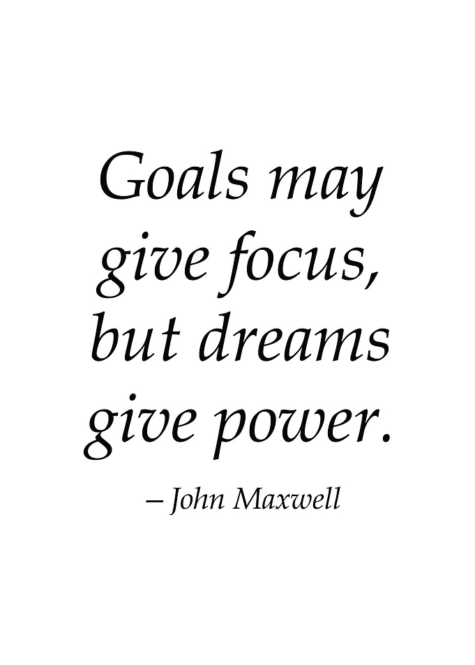 Goals vs Dreams