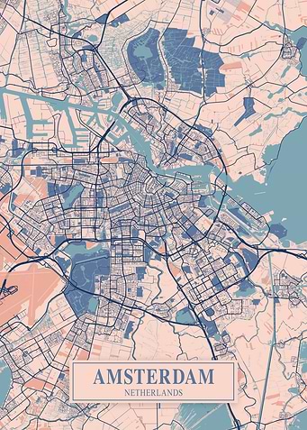 Amsterdam Breezy Map