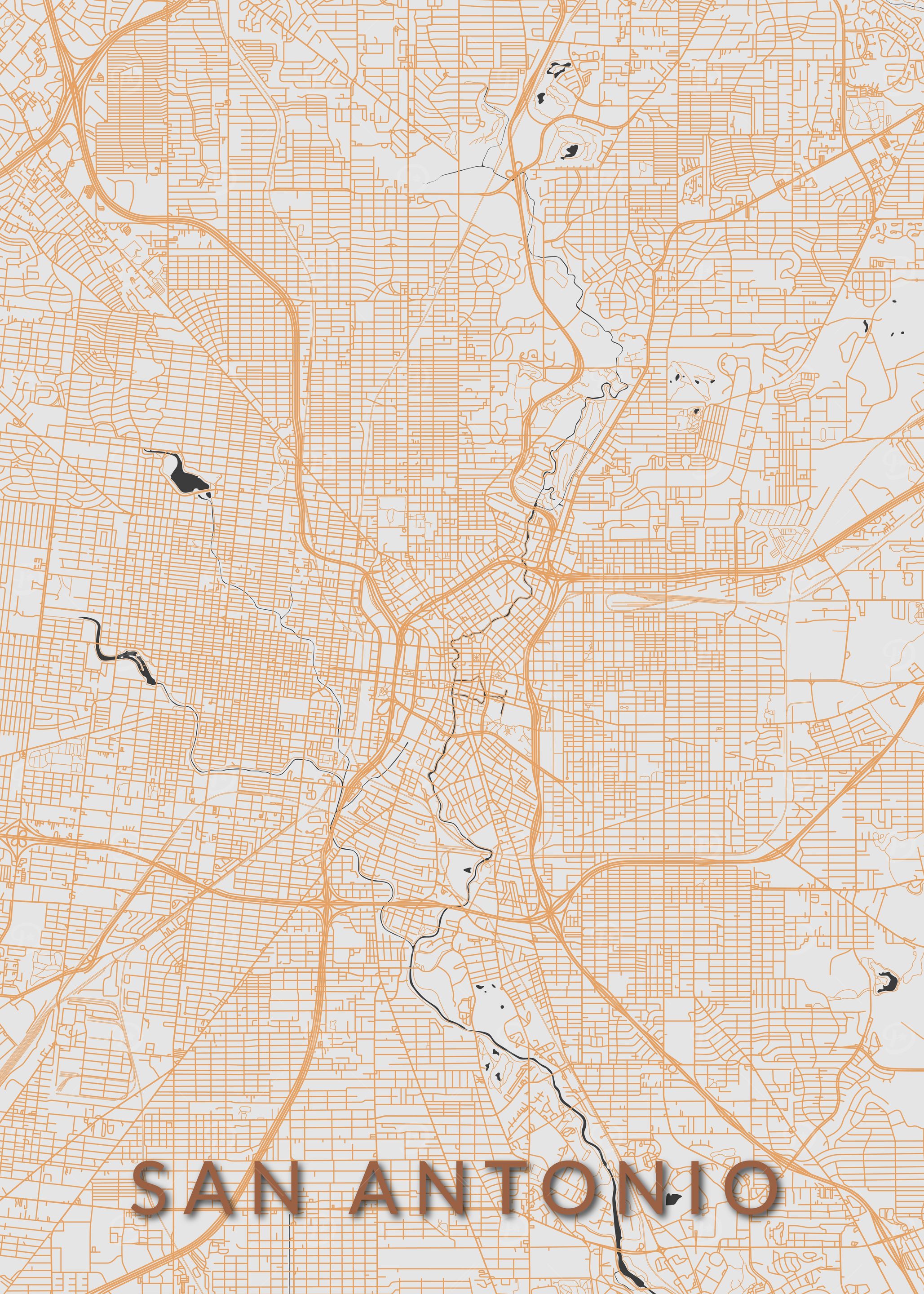 San Antonio City Map