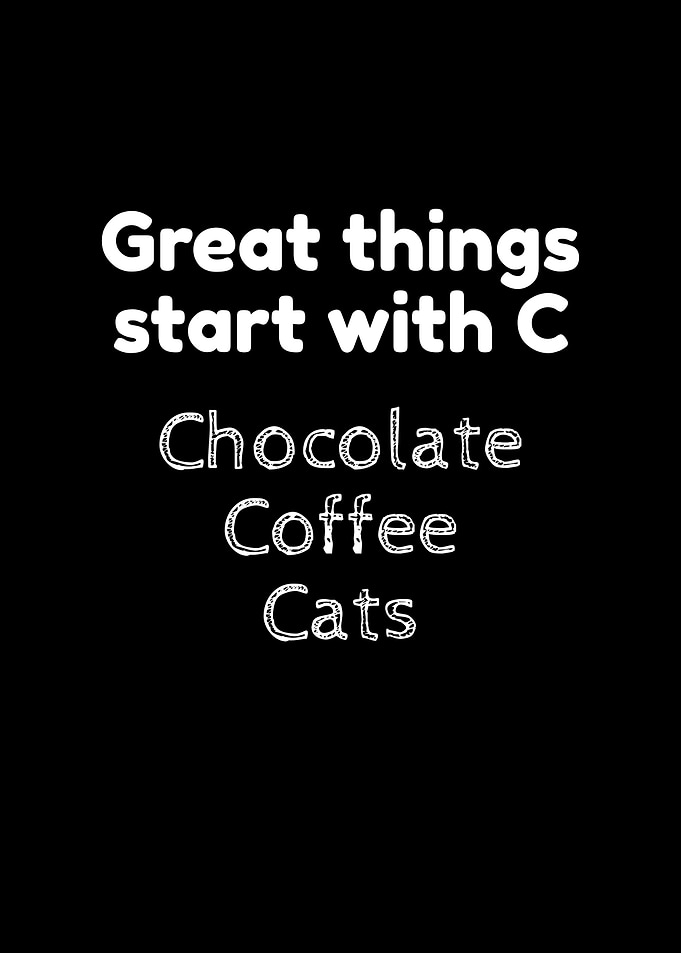 Chocolate Coffee Cats C