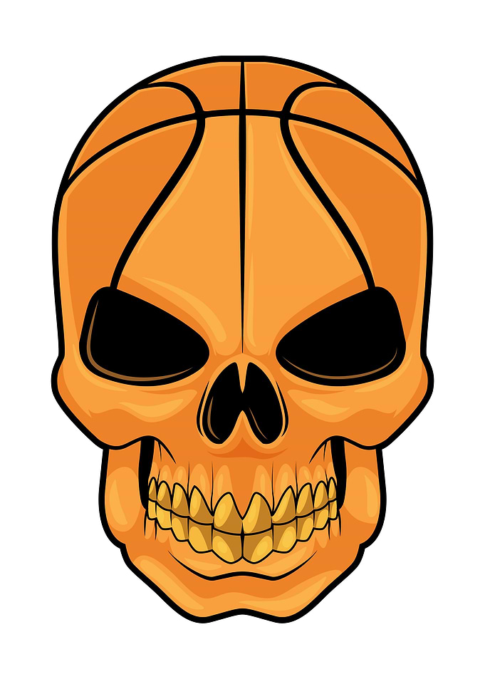 Skull Basketball Sports