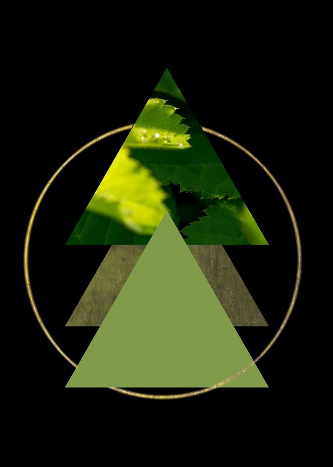 Green in a circle