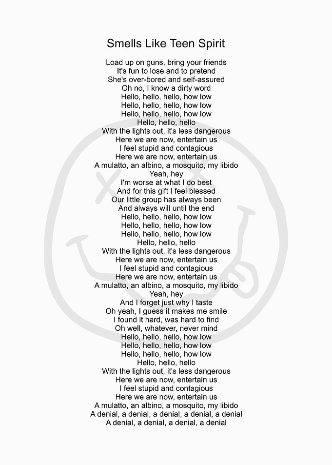 Nirvana Lyric
