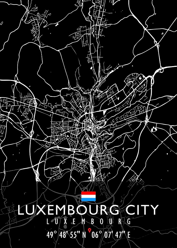 LUXEMBOURG CITY MAP