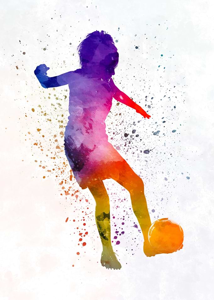 Woman soccer player