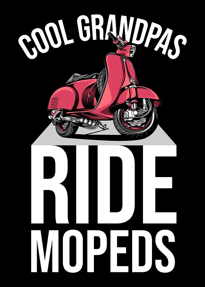 Cool Grandpas Ride Mopeds
