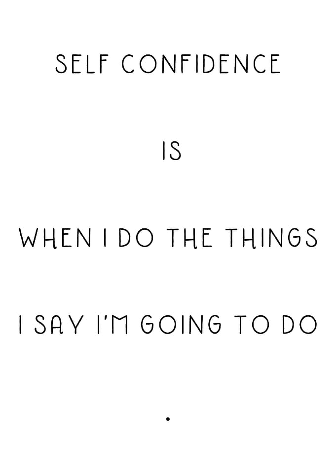 Self confidence reminder