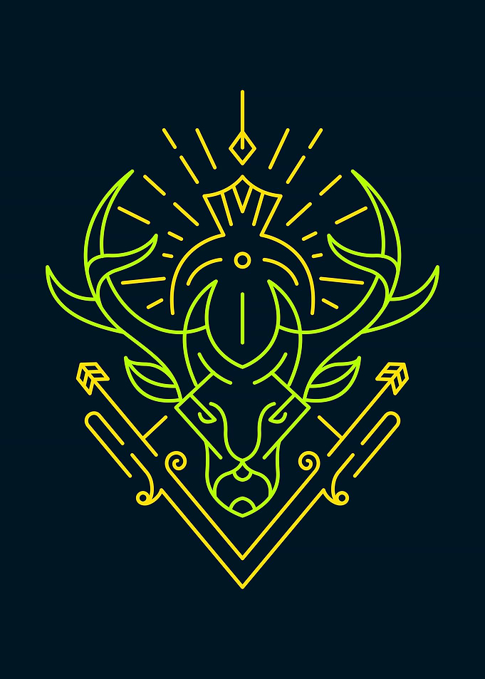 Deer Symmetry Ornament