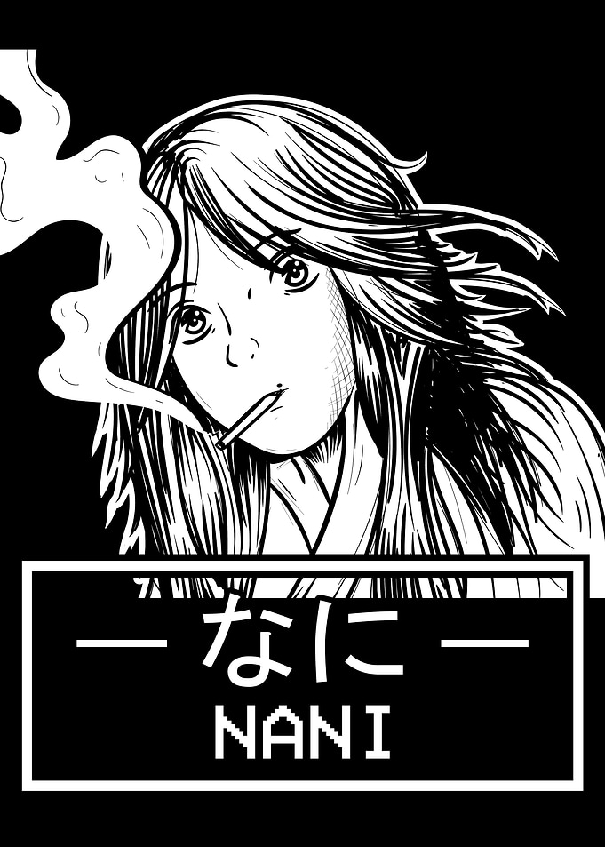 Smoking Anime Girl Japan