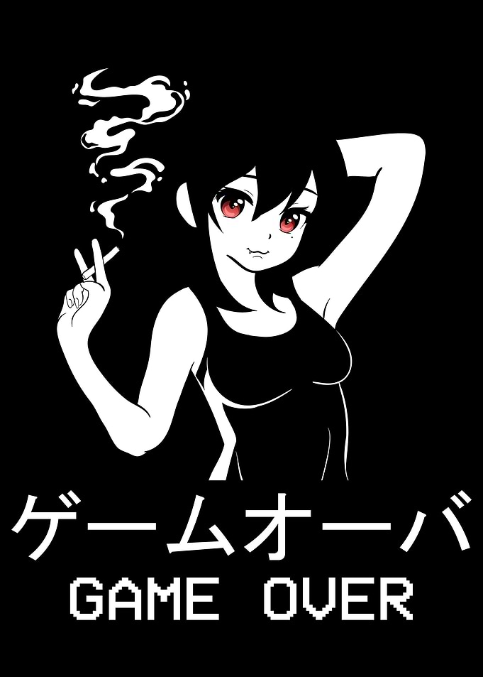 Smoking Anime Girl Japan