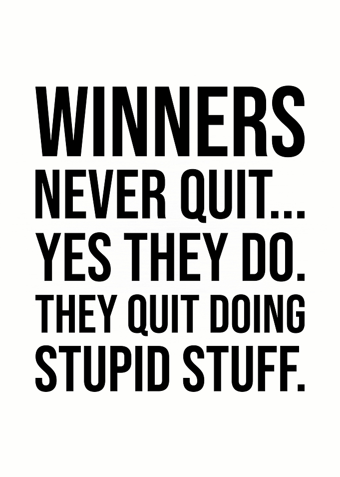 Winners Never Quit