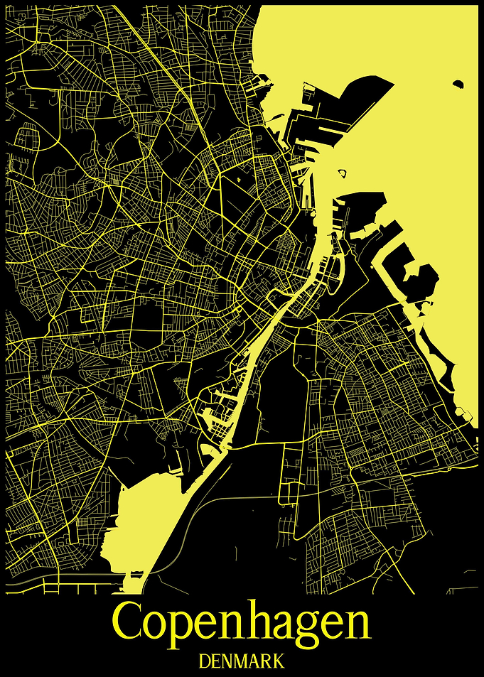Copenhagen Map Denmark