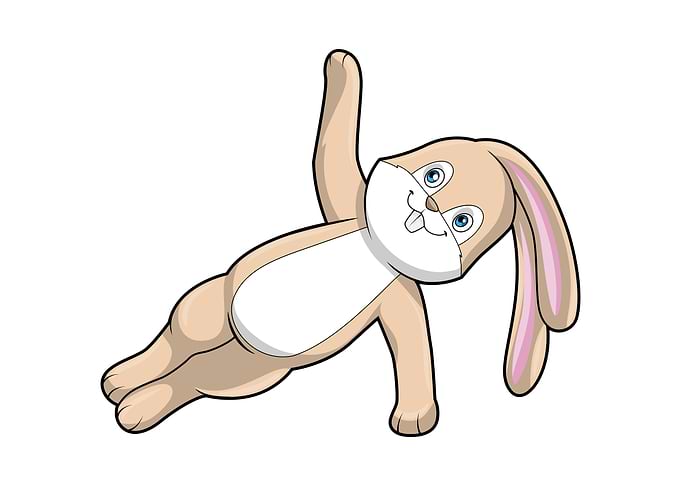 Bunny Yoga Stretching