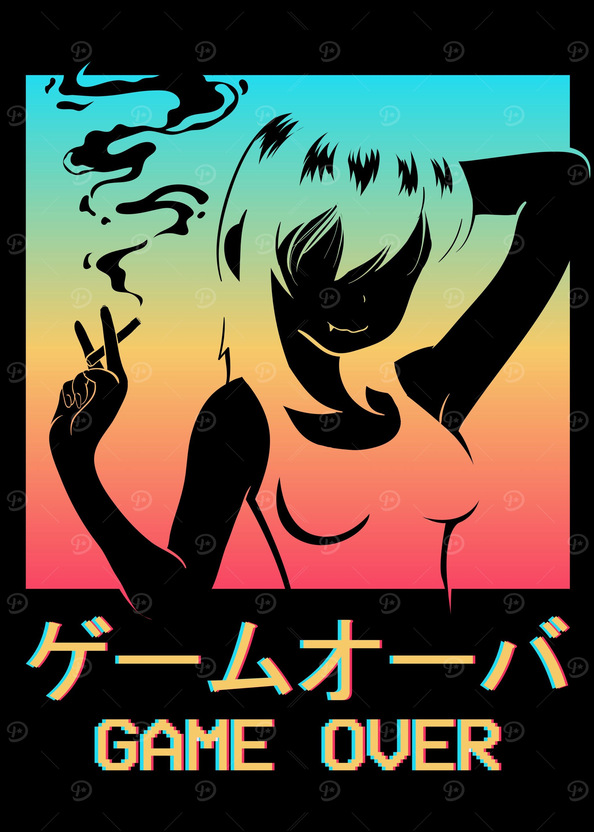 Smoking Anime Girl Japan