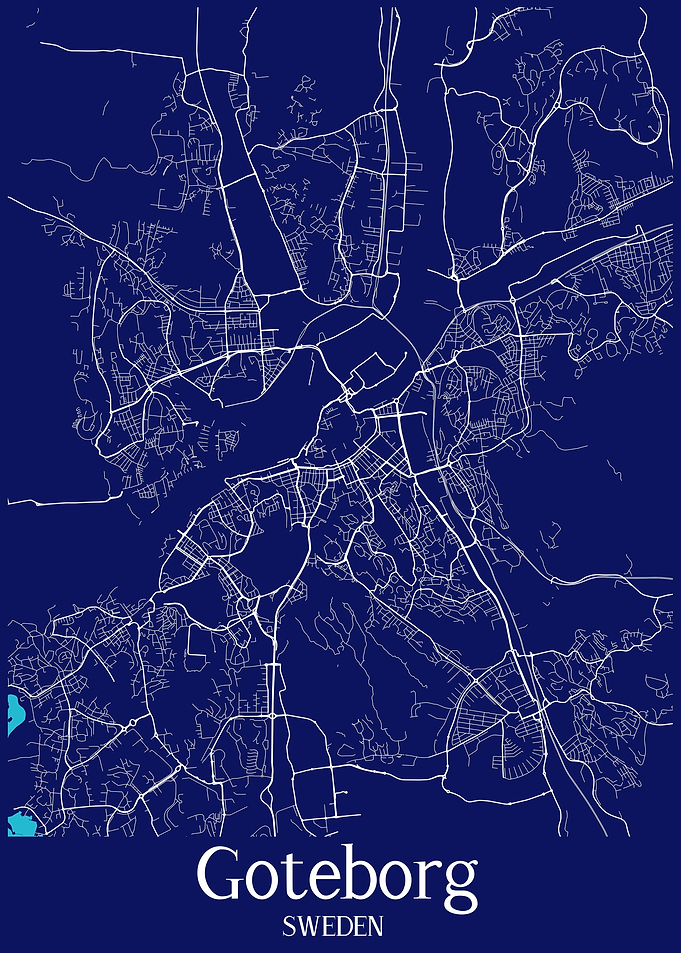 Goteborg Map Sweden