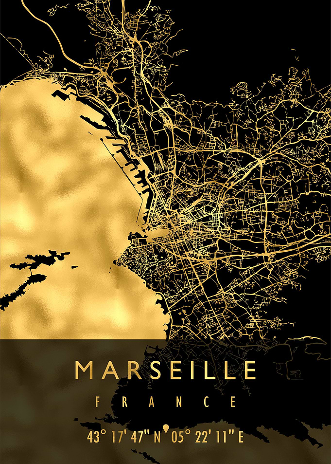 MARSEILLE MAP FRANCE