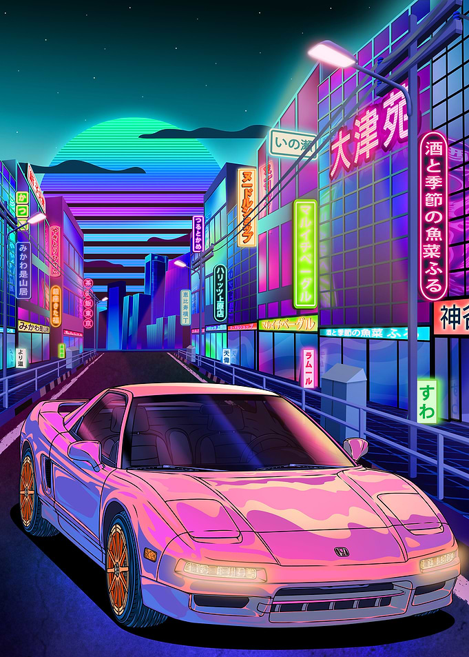 Honda NSX Neon Night