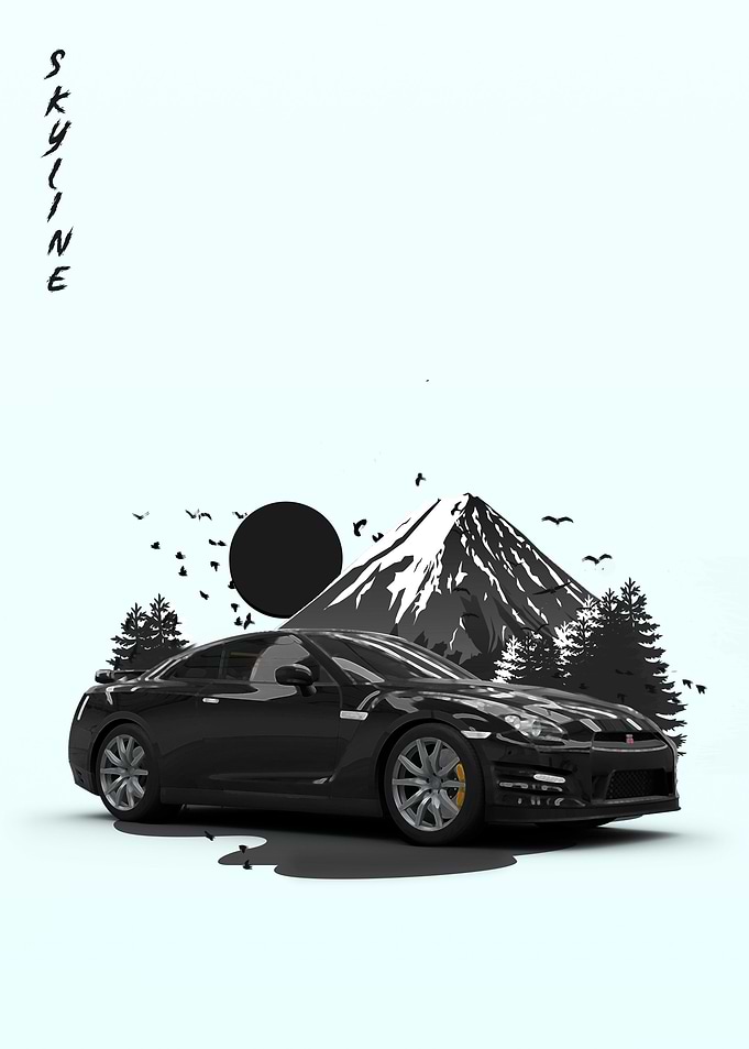 black skyline