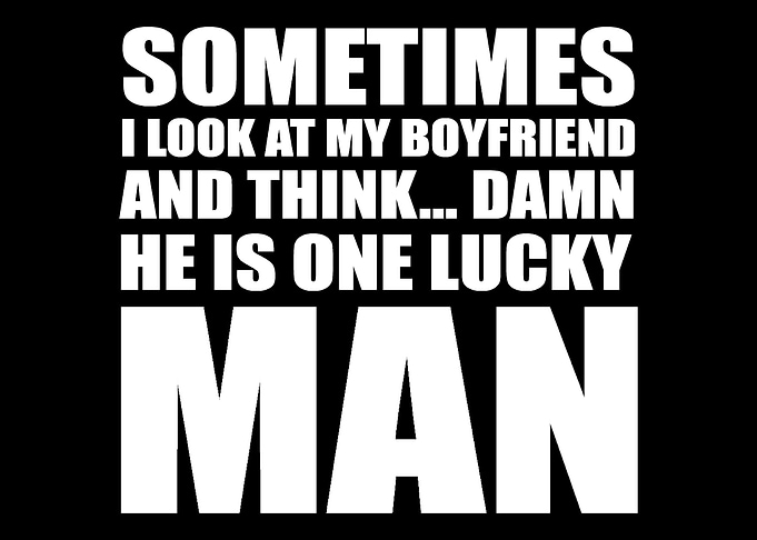 Lucky boyfriend Lucky Boyf