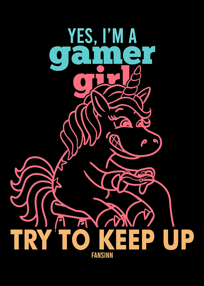 Unicorn girls gaming gambl