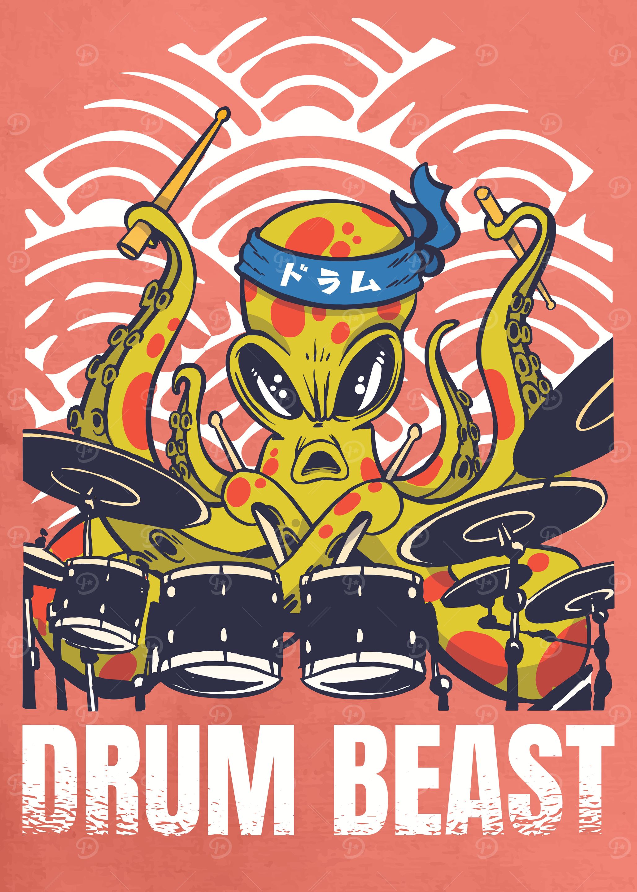 Drum Beast Octopus