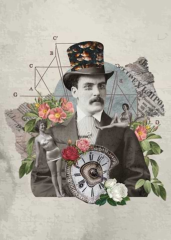 Vintage Gentleman Collage
