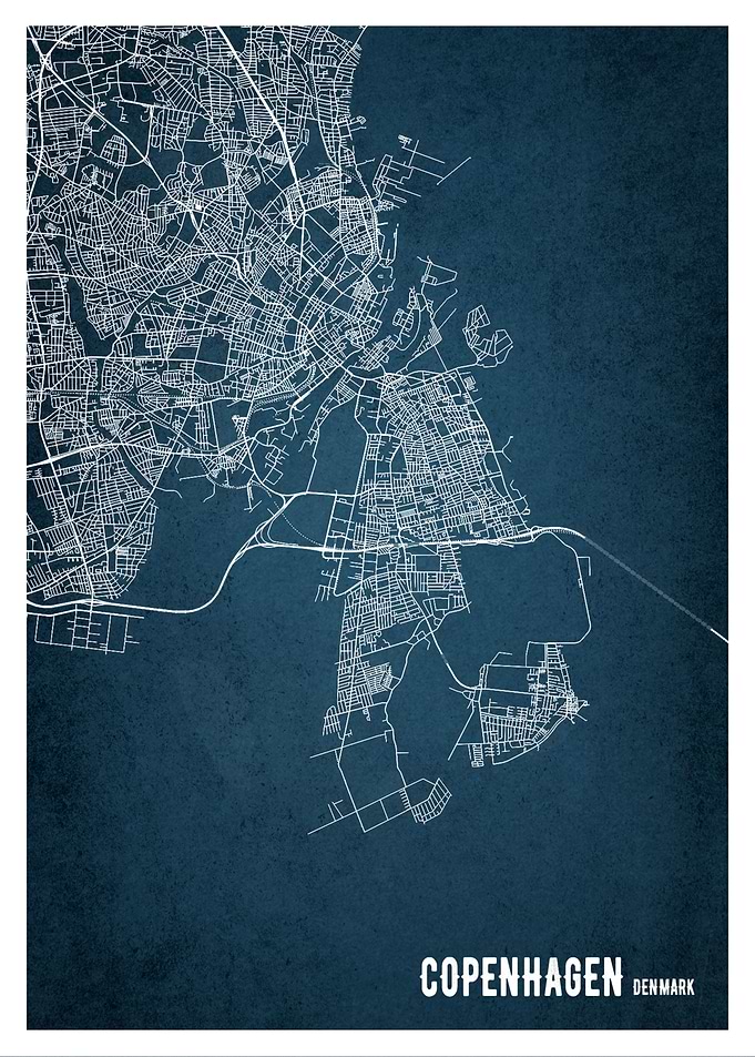 Copenhagen Map Denmark