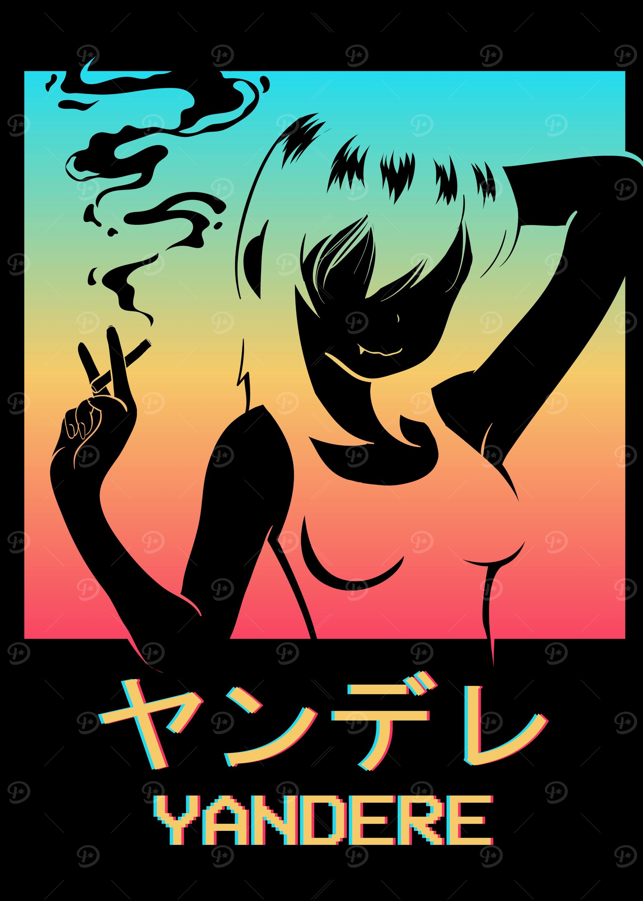 Smoking Anime Girl Japan