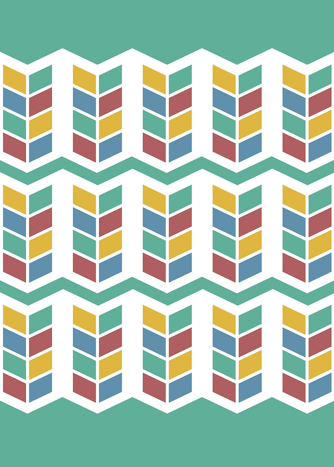 Zigzag geometric pattern