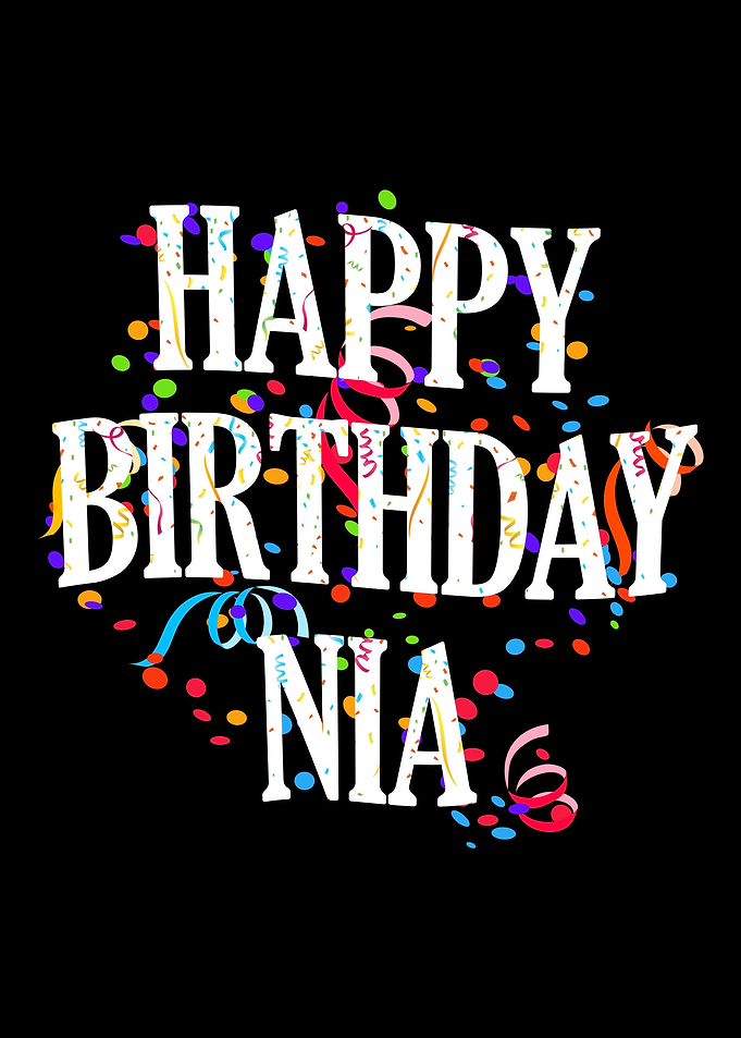 Happy Birthday Nia