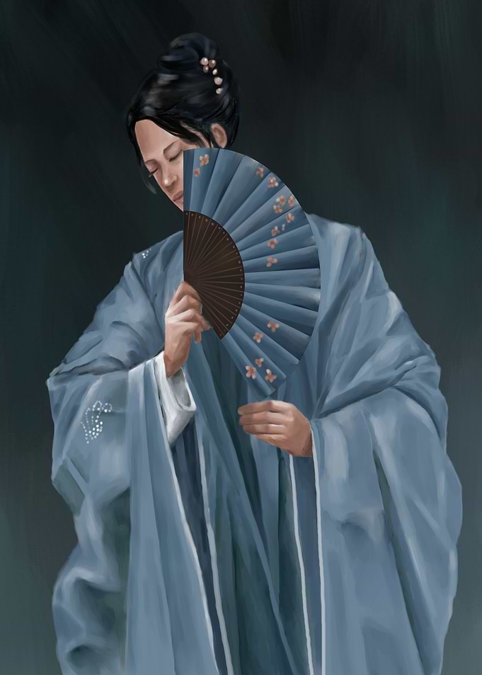 Woman in a Kimono