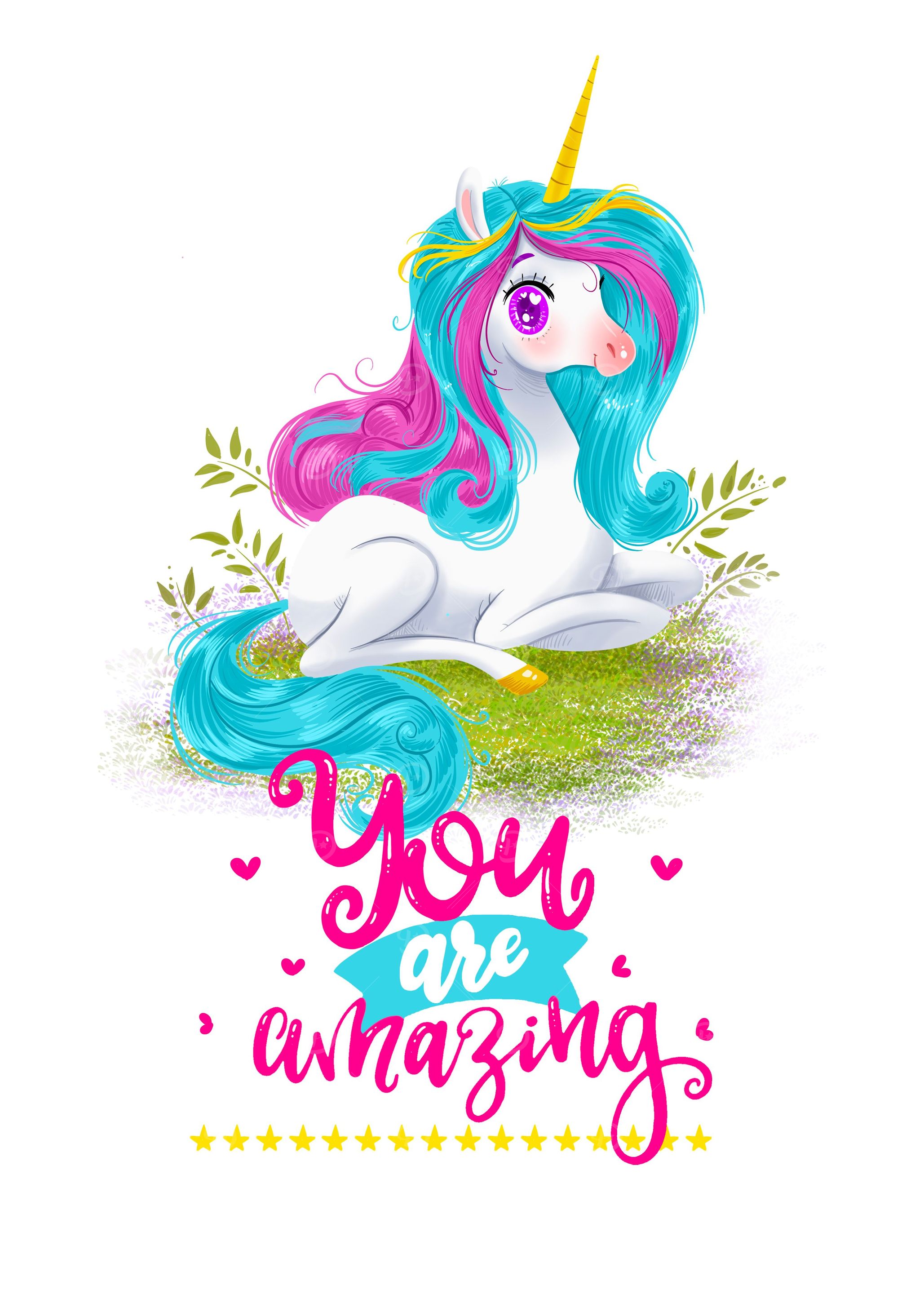 CUTE Unicorn Poster ART