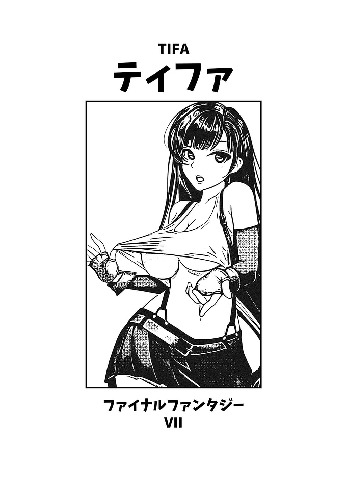 Tifa Black and White