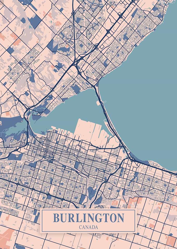 Burlington Breezy Map