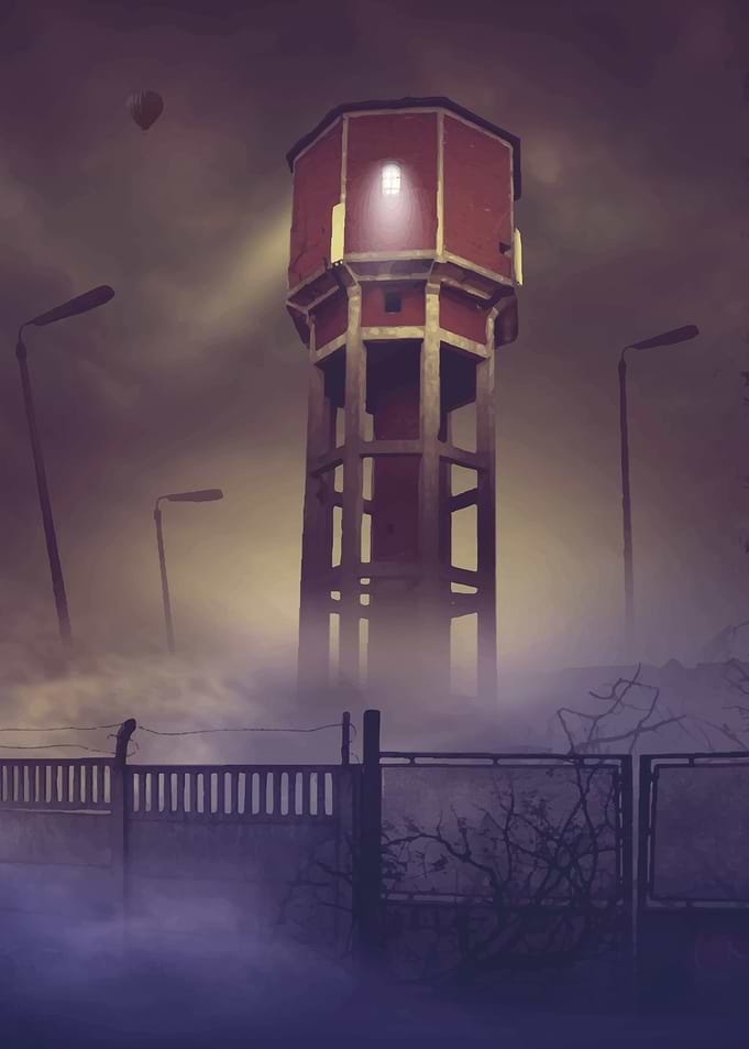 Water tower Katowice city
